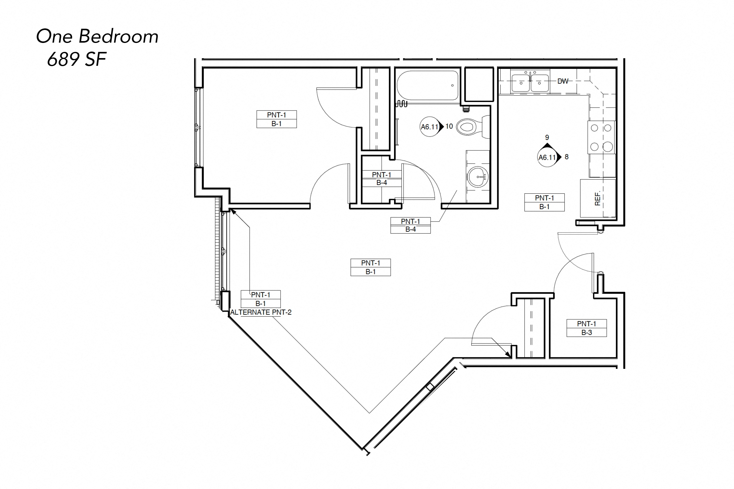 Floor Plans of Grand Terrace Apartments in Worthington, MN